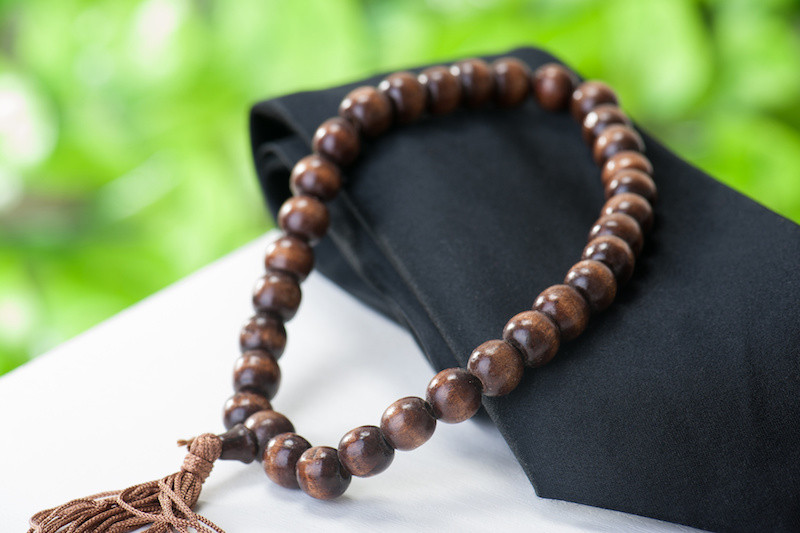 茶色の数珠
